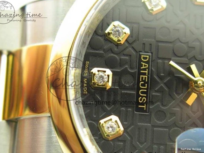 0404 Reliable Datejust 116234 36mm DJF 1:1 Best Edition Black Com Diam Dial On SS YG Oyster Bracelet SA3135 V 3487